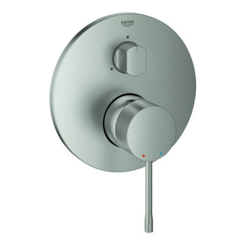 Grohe Fertigmontageset Essence UP-EHM, m 3-Wege-Umstellung, supersteel