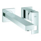 Grohe Fertigmontageset Eurocube chr, 2-Loch-Waschtisch-Wandarmatur, Ausl. 231mm-1