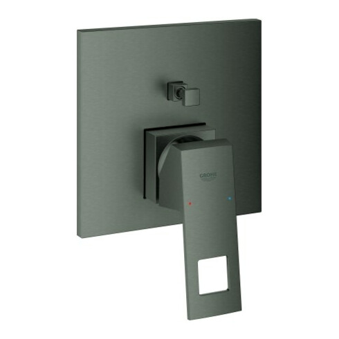 Grohe Fertigmontageset Eurocube Joy UP-Wannen-Einhebelmischer, hard graphite gebürstet