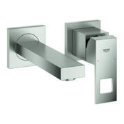 Grohe Fertigmontageset Eurocube sst, 2-Loch-Waschtisch-Wandarmatur, Ausl. 17,1cm