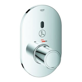 Grohe Fertigmontageset Eurosmart CE chrom, für Brausethermostat, Wandeinbau