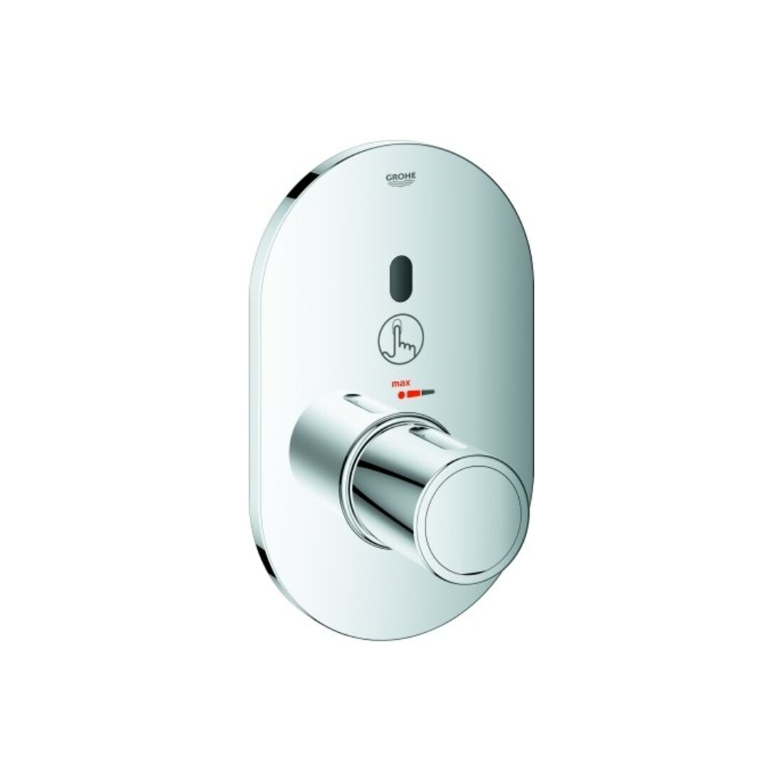 Grohe Fertigmontageset Eurosmart CE chrom, für Brausethermostat, Wandeinbau
