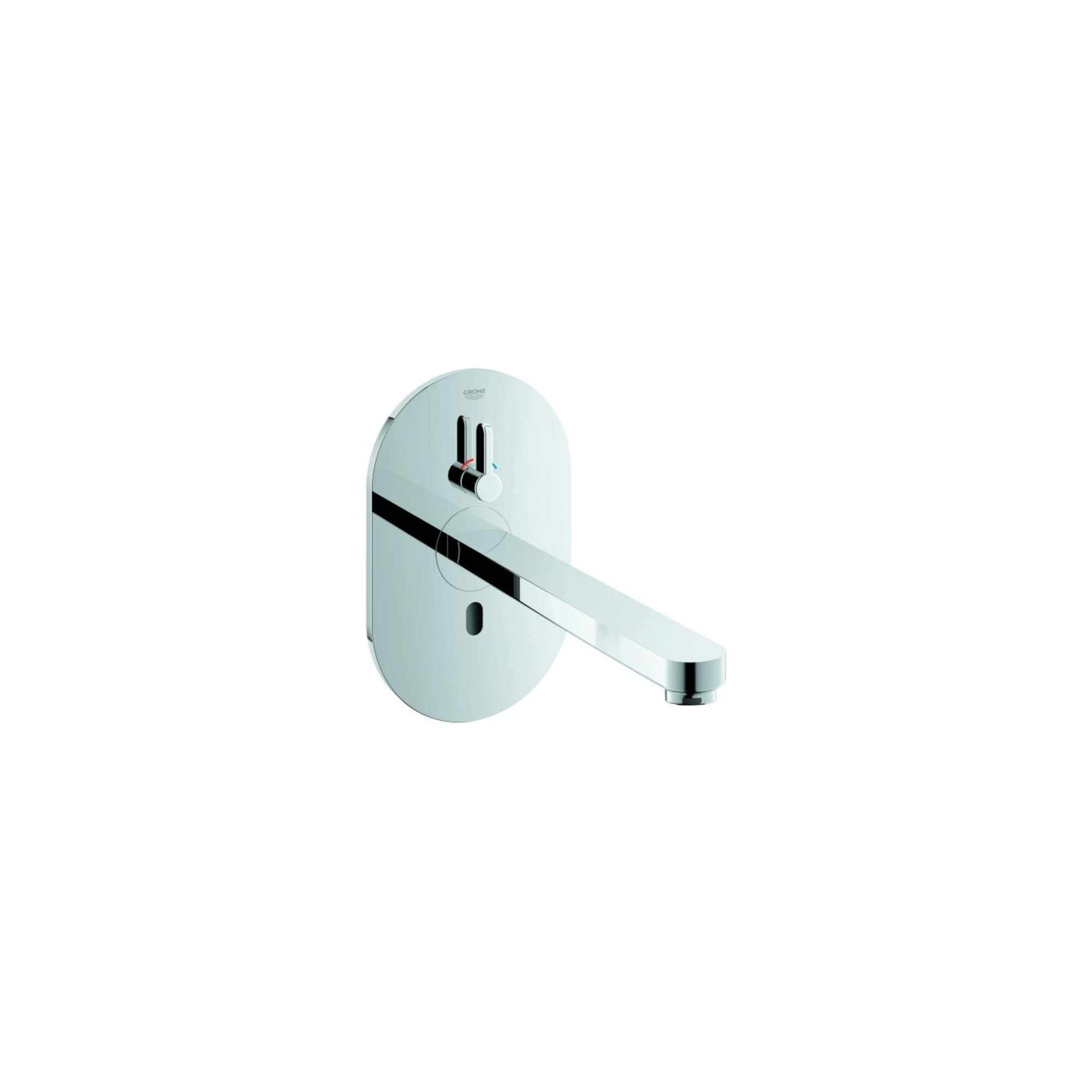 Grohe Fertigmontageset Eurosmart CE cr, Infrarot-Waschtischarmatur, 230 V, m Mi., A 17,2cm
