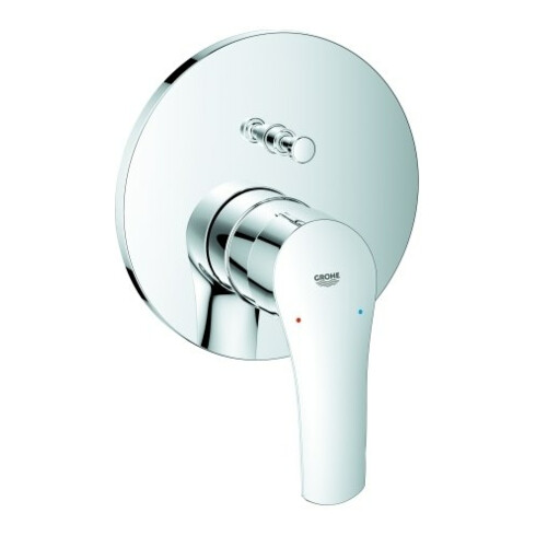 Grohe Fertigmontageset Eurosmart chrom, für Einhebel-Wannenmischer