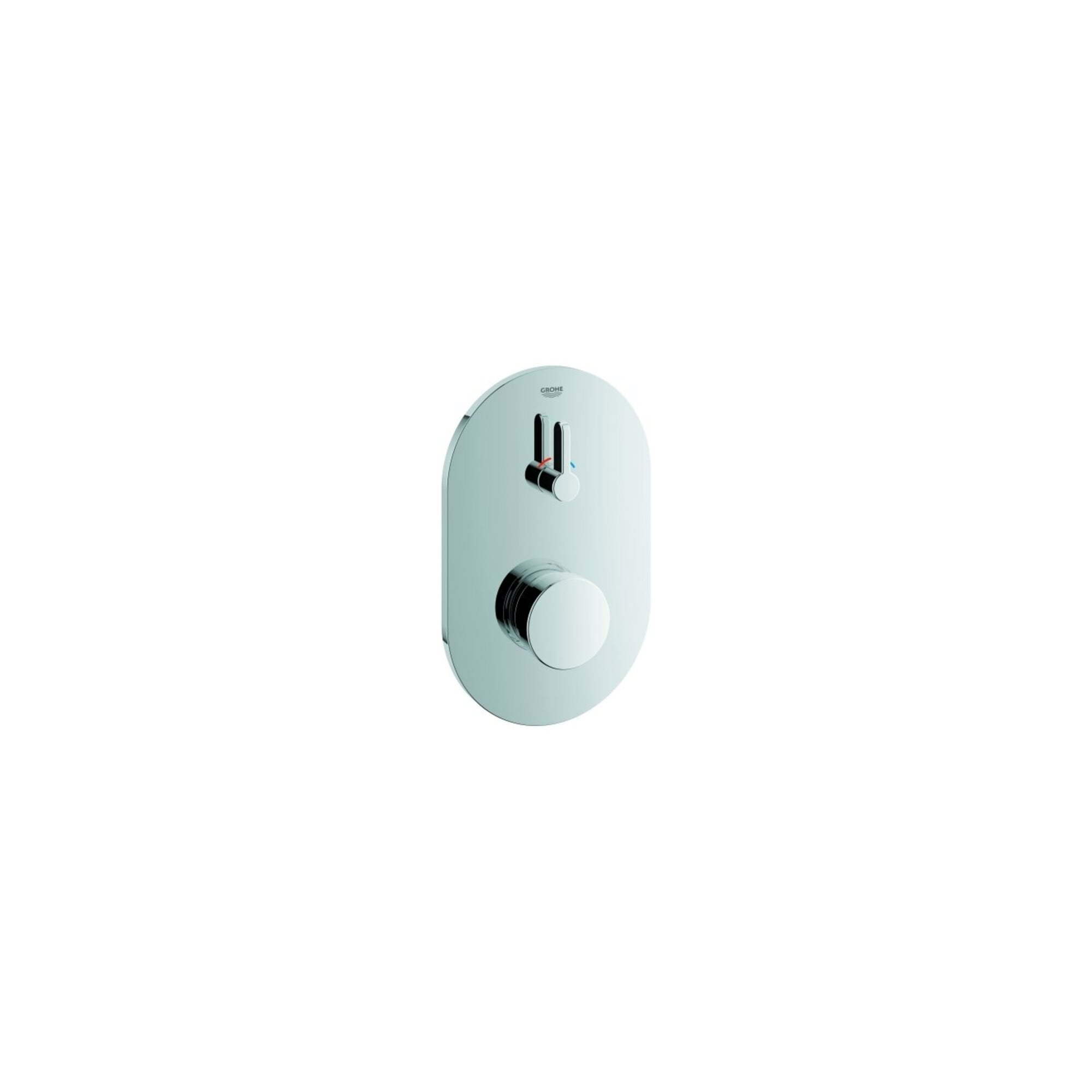 Grohe Fertigmontageset Eurosmart CT UP-Brause-Selbstschlussarm., m Mi., chr