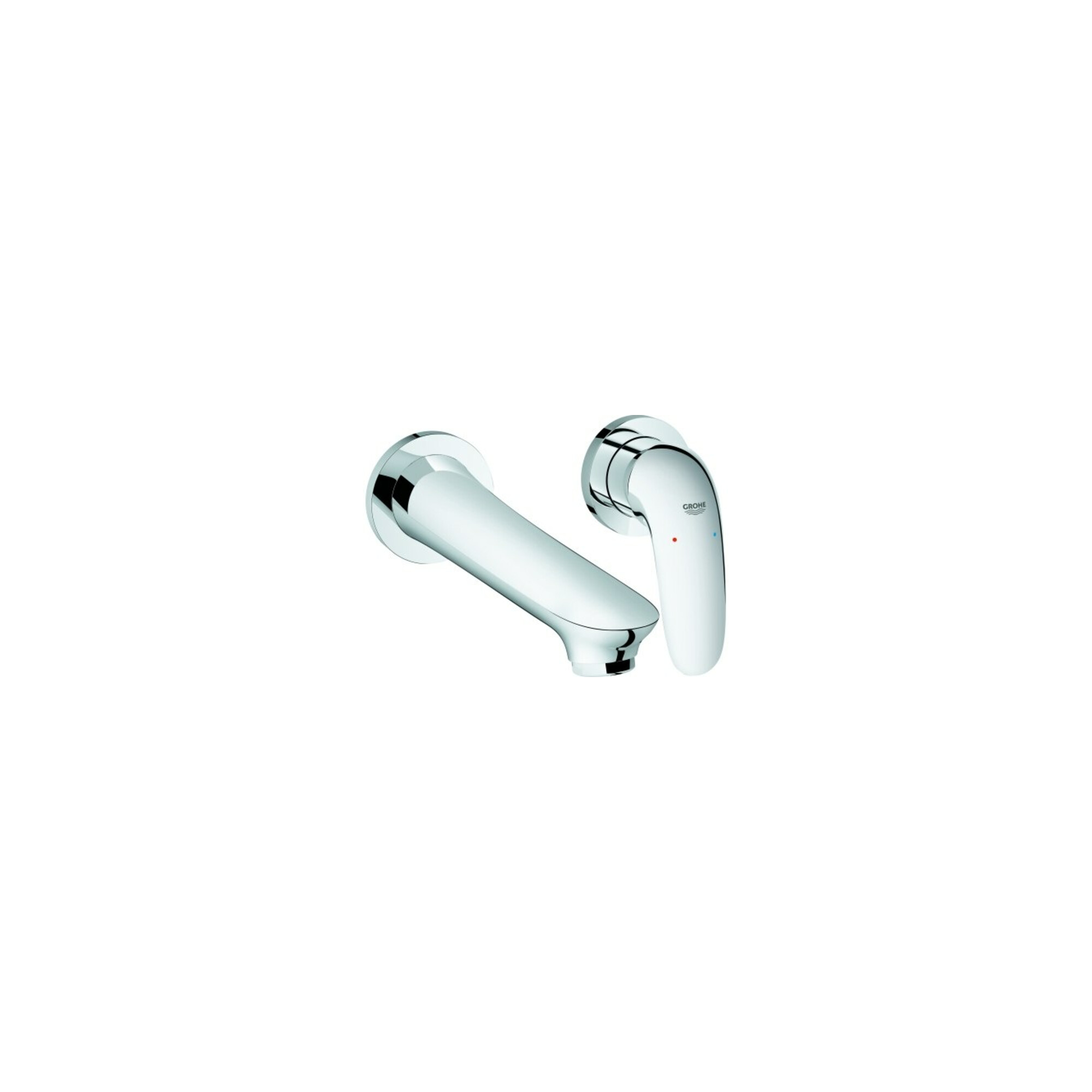 Grohe Fertigmontageset Eurostyle UP-2-Loch-WT-Arm, ges Heb, A 20,3cm, ch