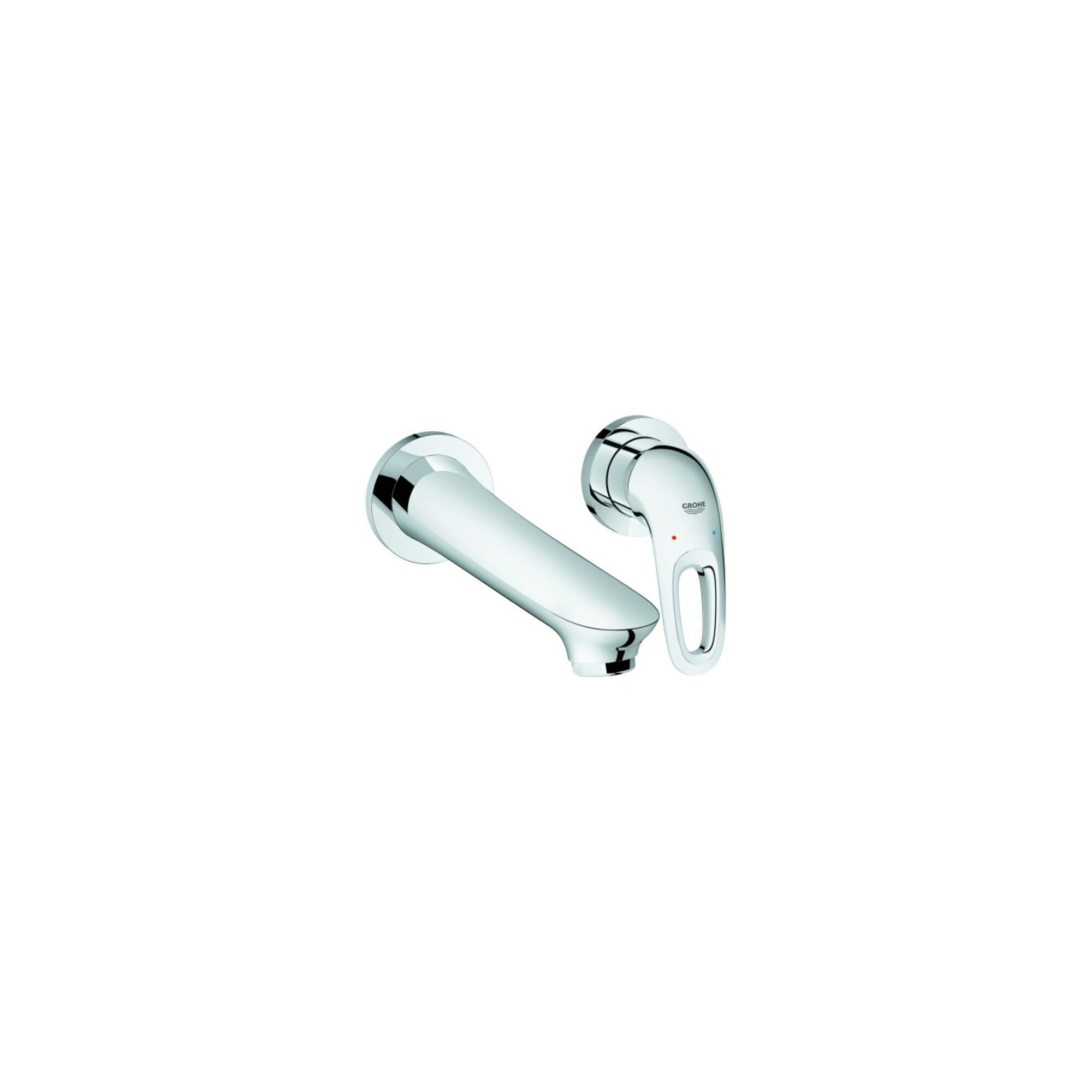 Grohe Fertigmontageset Eurostyle UP-2-Loch-WT-Arm, off Heb, A 20,3cm, ch