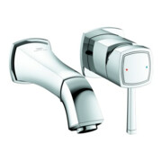 Grohe Fertigmontageset Grandera UP-2-Loch-Waschtischarmatur, Ausl. 17,7cm, ch