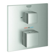 Grohe Fertigmontageset Grohtherm Cube UP-WA-THM, m int. 2-W.-Umstg., superst.