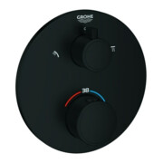 Grohe Fertigmontageset Grohtherm UP-Brausethermostat, m 2-W.-Umstg., rd, ma bla