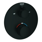 Grohe Fertigmontageset Grohtherm UP-Wannen-Thermostat, m 2-W.-Umstg., rd, ma bla