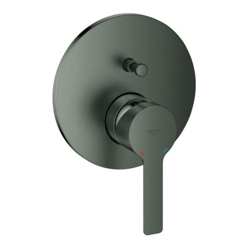 Grohe Fertigmontageset Lineare UP-Wannen-Einhebelmischer, hard graphite gebürstet