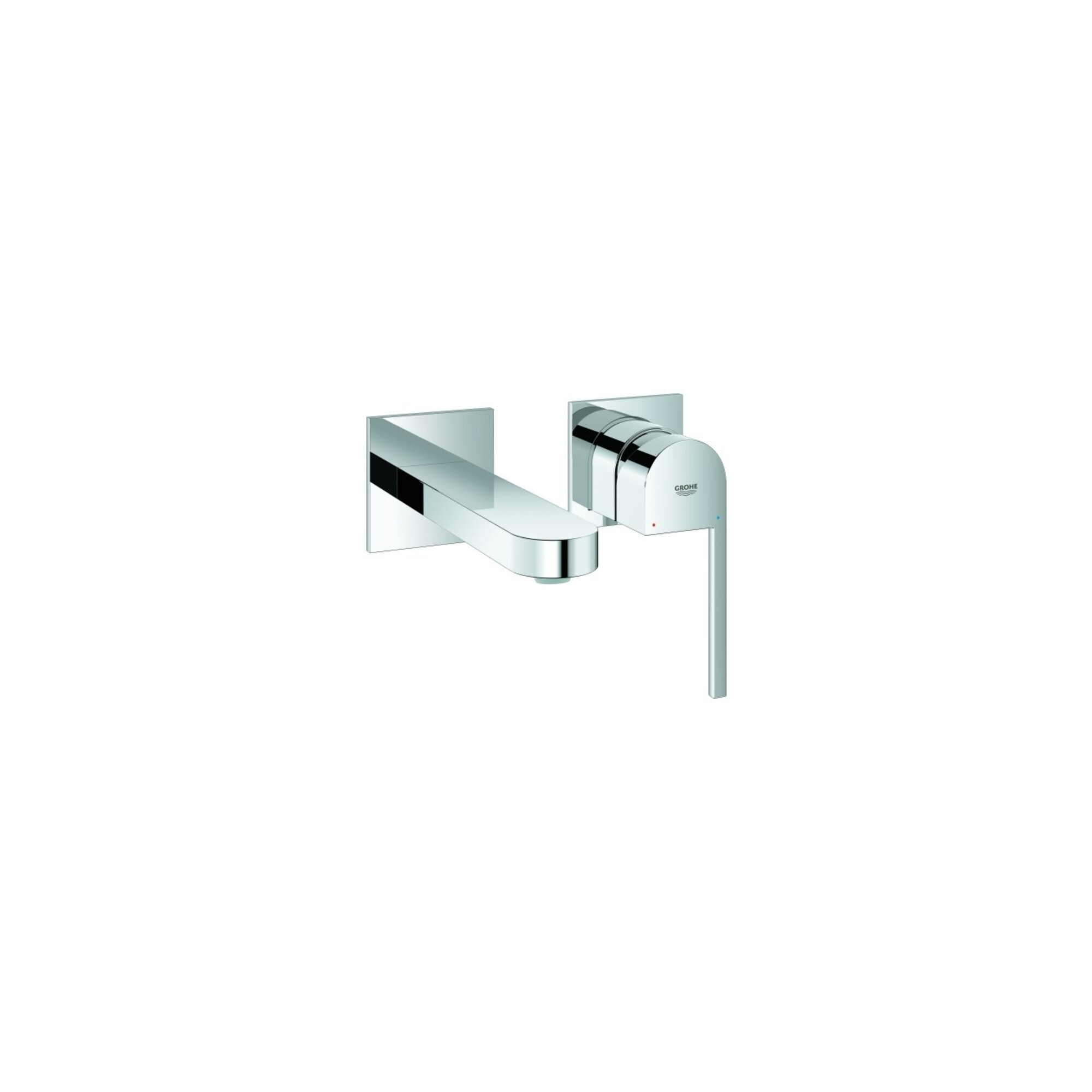 Grohe Fertigmontageset PLUS UP-2-Loch-Waschtischarmatur, Ausl. 14,7cm, ch
