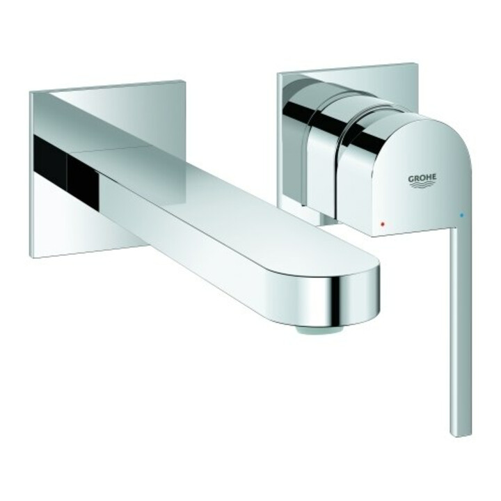 Grohe Fertigmontageset PLUS UP-2-Loch-Waschtischarmatur, Ausl. 20,3cm, ch