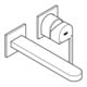 Grohe Fertigmontageset PLUS UP-2-Loch-Waschtischarmatur, Ausl. 20,3cm, ch