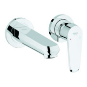 Grohe Fertigset Eurodisc Cosmopolitan chr, 2-Loch-Waschtischarmatur, Ausladung 17cm