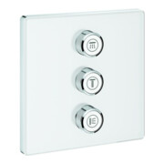 Grohe Fertigset Grohtherm Smartcontrol blanc lune, carré, valve encastrée 3 voies