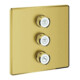 Grohe Fertigset Grohtherm Smartcontrol C sunr geb., eck, 3-fach Unterputzventil-1