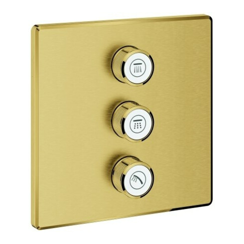 Grohe Fertigset Grohtherm Smartcontrol C sunr geb., eck, 3-fach Unterputzventil