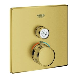 Grohe Fertigset Grohtherm Smartcontrol C sunr geb., eck, UP-THM, 1 Absperrventil