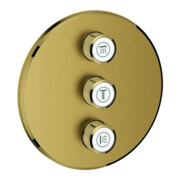 Grohe Fertigset Grohtherm Smartcontrol C sunr gebürstet, rund, UP-Ventil 3-fach