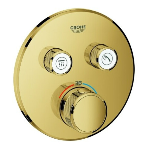 Grohe Fertigset Grohtherm Smartcontrol C sunr, rd, UP-THM, 2 Absperrventile