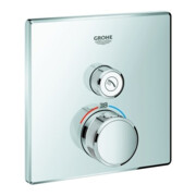 Grohe Fertigset Grohtherm Smartcontrol chr, eck, UP-Thermostat, 1 Absperrventil
