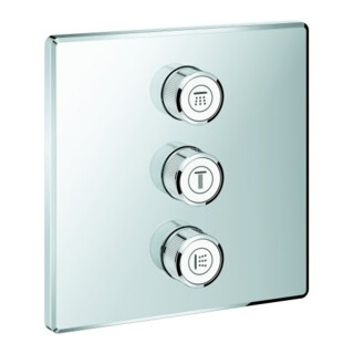 Grohe Fertigset Grohtherm Smartcontrol chrom, eckig, 3-fach Unterputzventil