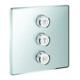 Grohe Fertigset Grohtherm Smartcontrol chrom, eckig, 3-fach Unterputzventil-1