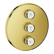 Grohe Fertigset Grohtherm Smartcontrol cool sunrise, rund, UP-Ventil 3-fach