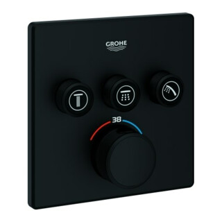 Grohe Fertigset Grohtherm Smartcontrol encastré UP-THM, 3 vannes d'arrêt, angle, bleu phantom