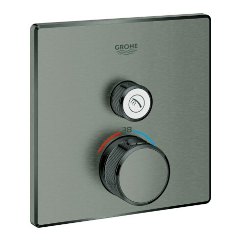 Grohe Fertigset Grohtherm Smartcontrol h grap geb., eck, UP-THM, 1 Absperrventil