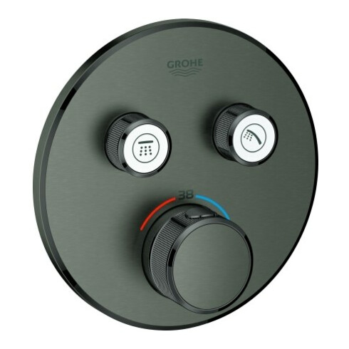 Grohe Fertigset Grohtherm Smartcontrol h graph. geb., rd, UP-THM, 2 Absperrvtl.