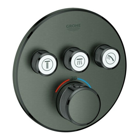 Grohe Fertigset Grohtherm Smartcontrol h graph. geb., rd, UP-THM, 3 Absperrvtl.