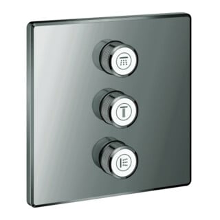 Grohe Fertigset Grohtherm Smartcontrol hd graph., eckig, 3-fach Unterputzventil