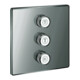 Grohe Fertigset Grohtherm Smartcontrol hd graph., eckig, 3-fach Unterputzventil-1
