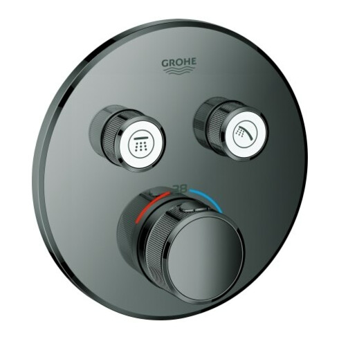 Grohe Fertigset Grohtherm Smartcontrol hd graph., rd, UP-THM, 2 Absperrventile