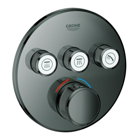 Grohe Fertigset Grohtherm Smartcontrol hd graph., rd, UP-THM, 3 Absperrventile
