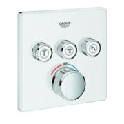 Grohe Fertigset Grohtherm Smartcontrol moon wh., eck, UP-THM, 3 Absperrventile