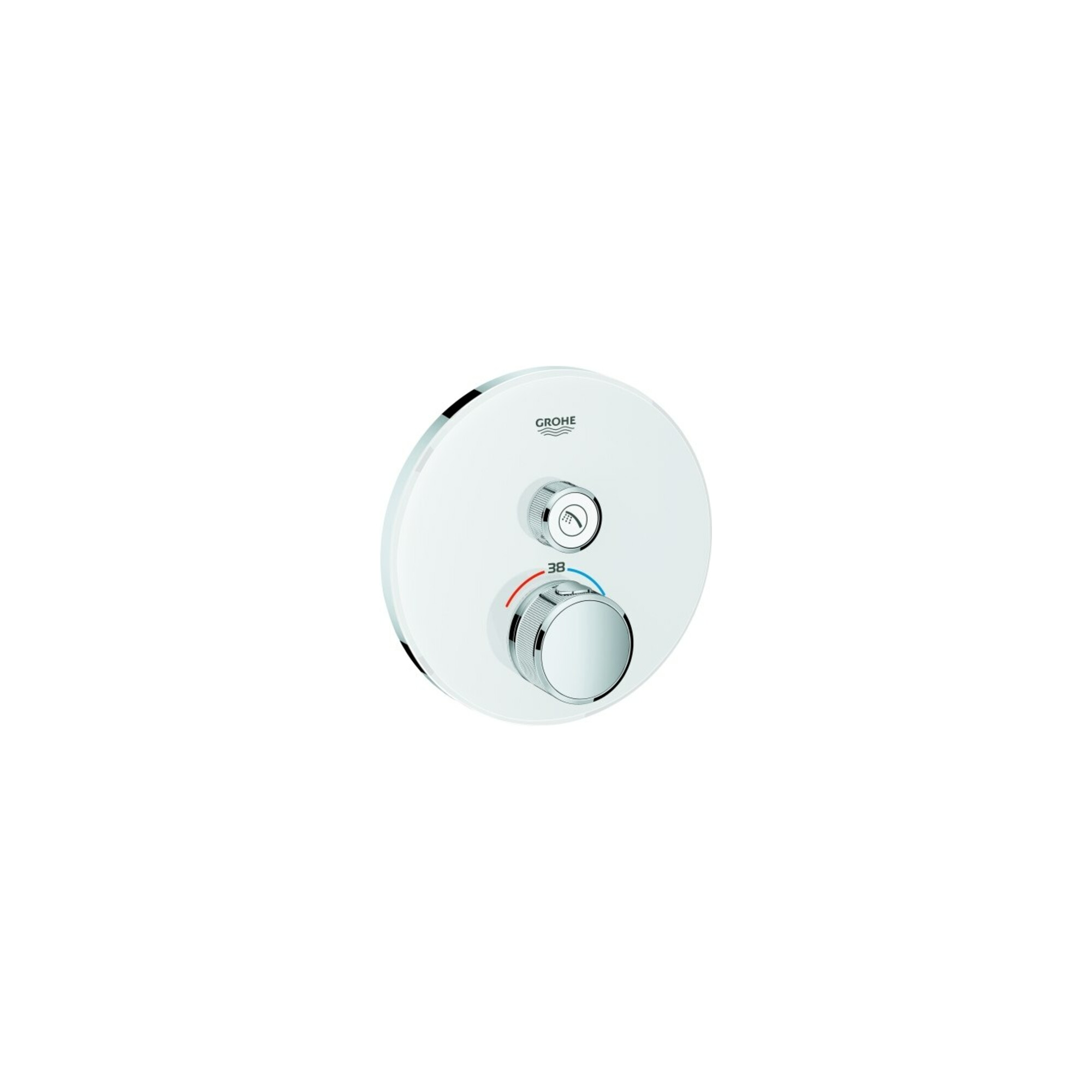 Grohe Fertigset Grohtherm Smartcontrol moon wh., rd., UP-THM, 1 Absperrventil