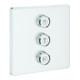 Grohe Fertigset Grohtherm Smartcontrol moon white, eckig, UP-Ventil 3-fach-1