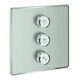 Grohe Fertigset Grohtherm Smartcontrol superplat, carré, valve encastrée triple-1