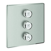 Grohe Fertigset Grohtherm Smartcontrol superplat, carré, valve encastrée triple