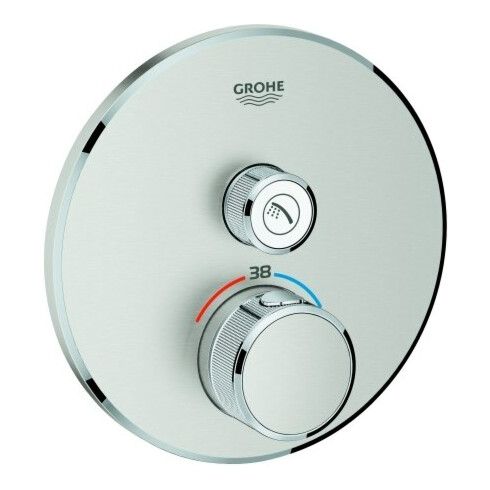 Grohe Fertigset Grohtherm Smartcontrol superst., rd, UP-THM, 1 Absperrventil