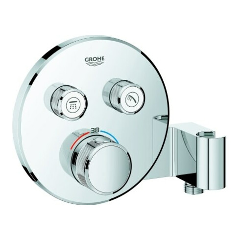 Grohe Fertigset Grohtherm Smartcontrol UP-THM, 2 Absp.vtl., Brauseha., rd, chr