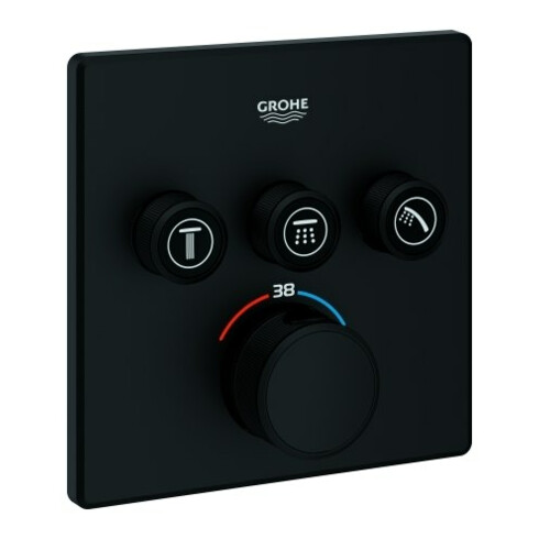 Grohe Fertigset Grohtherm Smartcontrol UP-THM, 3 Absperrventil, eck., phantom bla