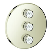 Grohe Fertigset Grohtherm Smartcontrol UP-Ventil, 3-fach, rund, nickel poliert