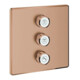 Grohe Fertigset Grohtherm Smartcontrol w suns geb., eck, 3-fach Unterputzventil-1