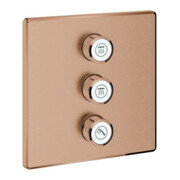 Grohe Fertigset Grohtherm Smartcontrol w suns geb., eck, 3-fach Unterputzventil