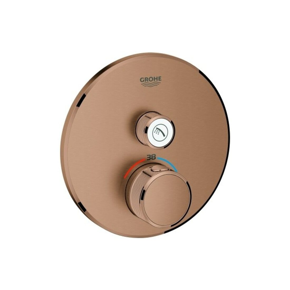 Grohe Fertigset Grohtherm Smartcontrol w suns geb., rd, UP-THM, 1 Absperrventil